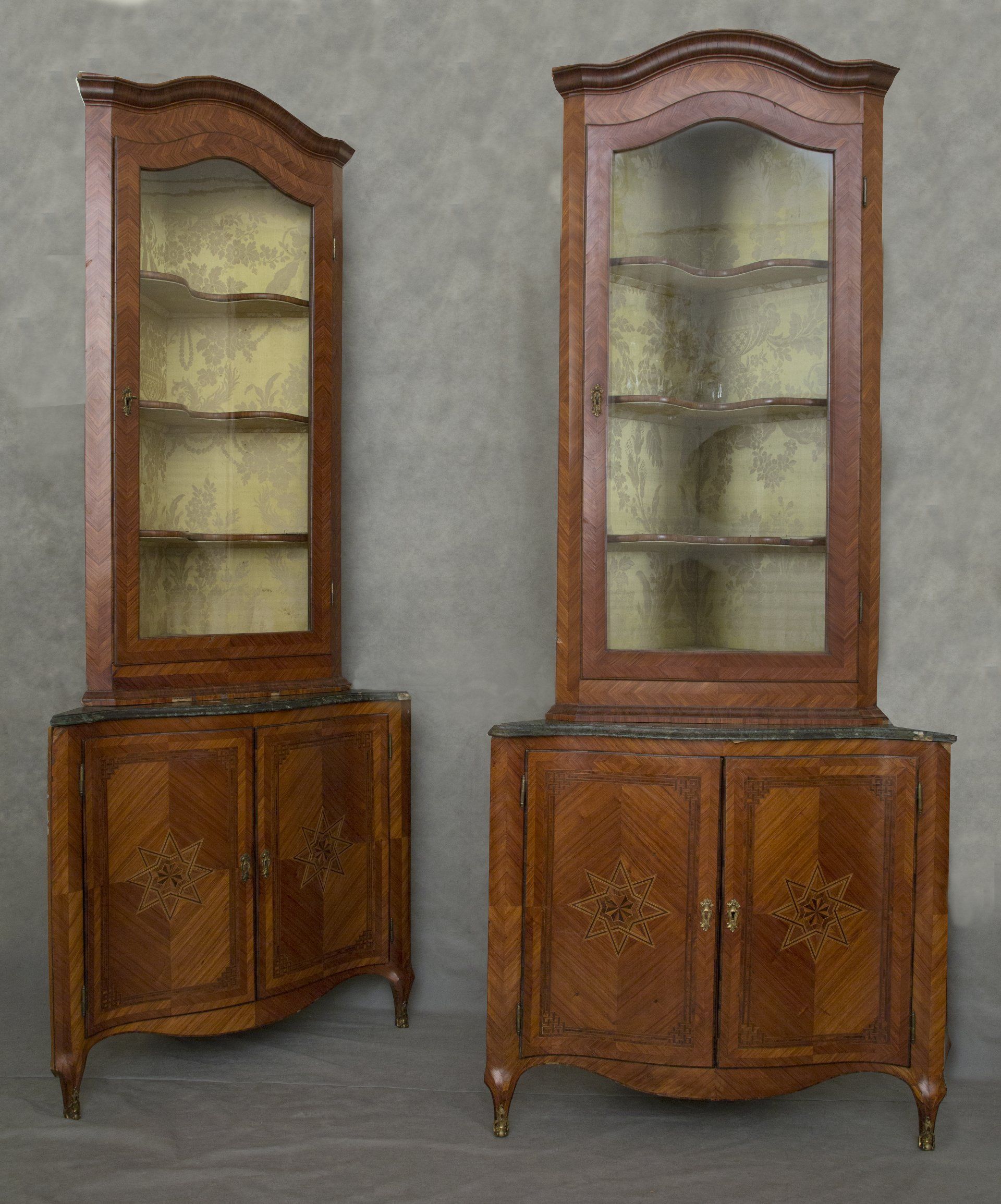 Arte Napoletana metà sec. XVIII , Coppia di Angoliere