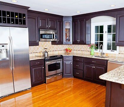 Countertops — Renovated Kitchen in Greenville, WI Countertops — Renovated Kitchen in Greenville, WI