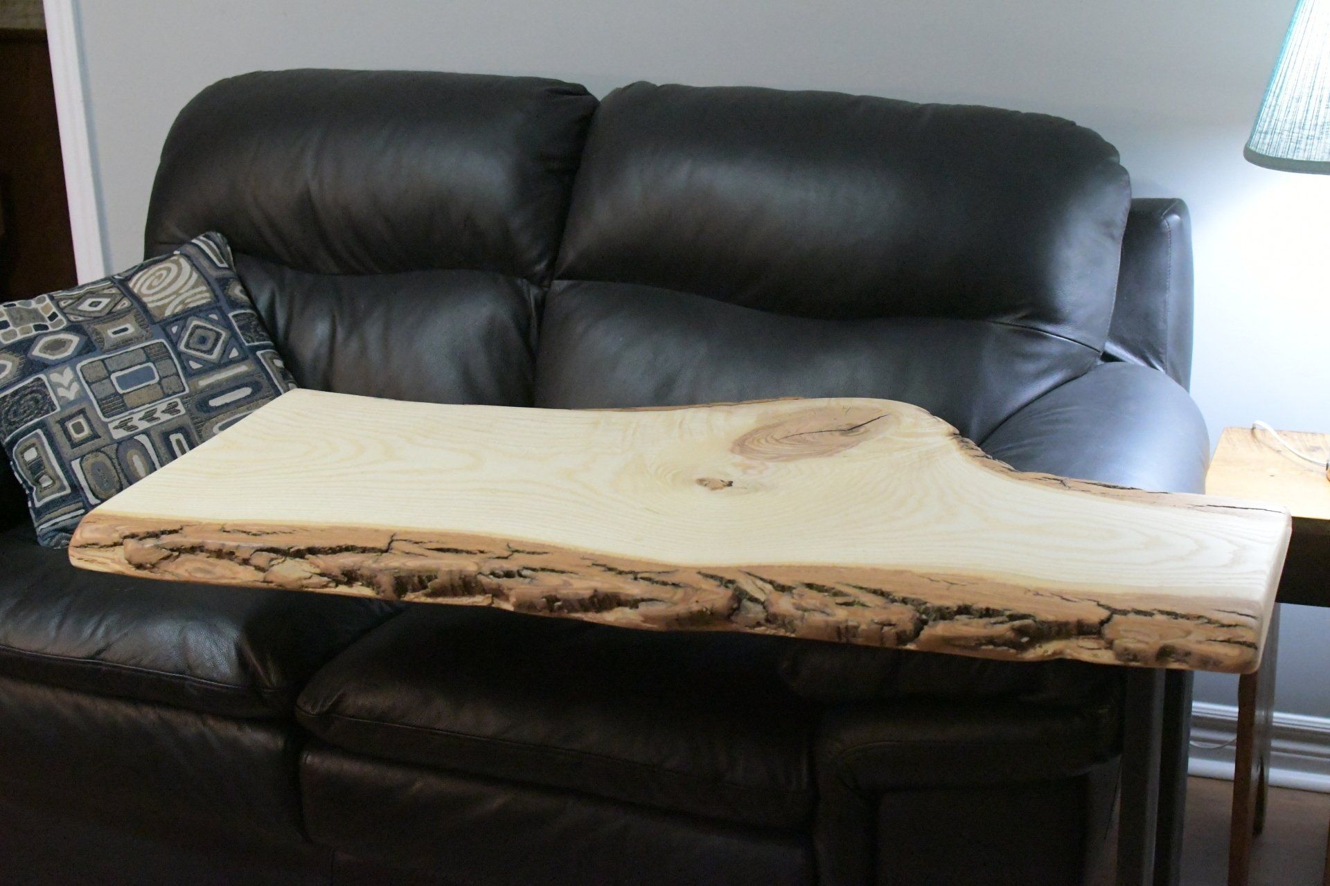 Laptop computer desk for sofa.