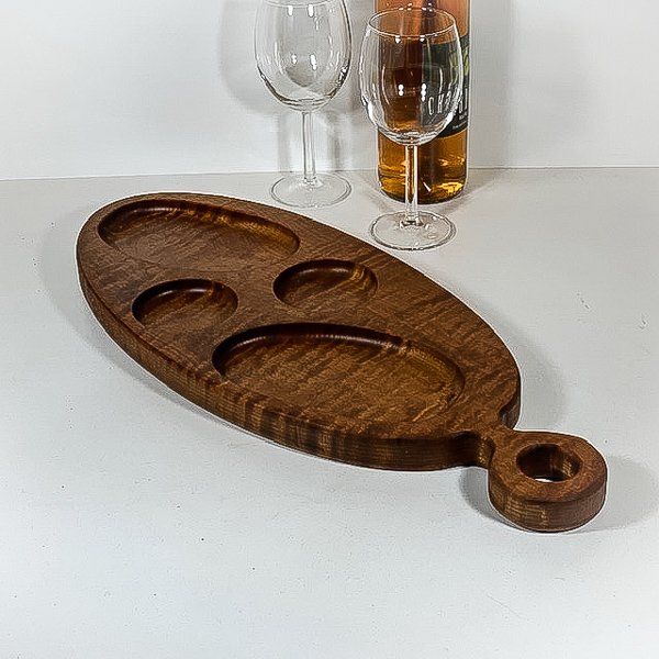 wood serving platter Dark Maple wood serving platter
