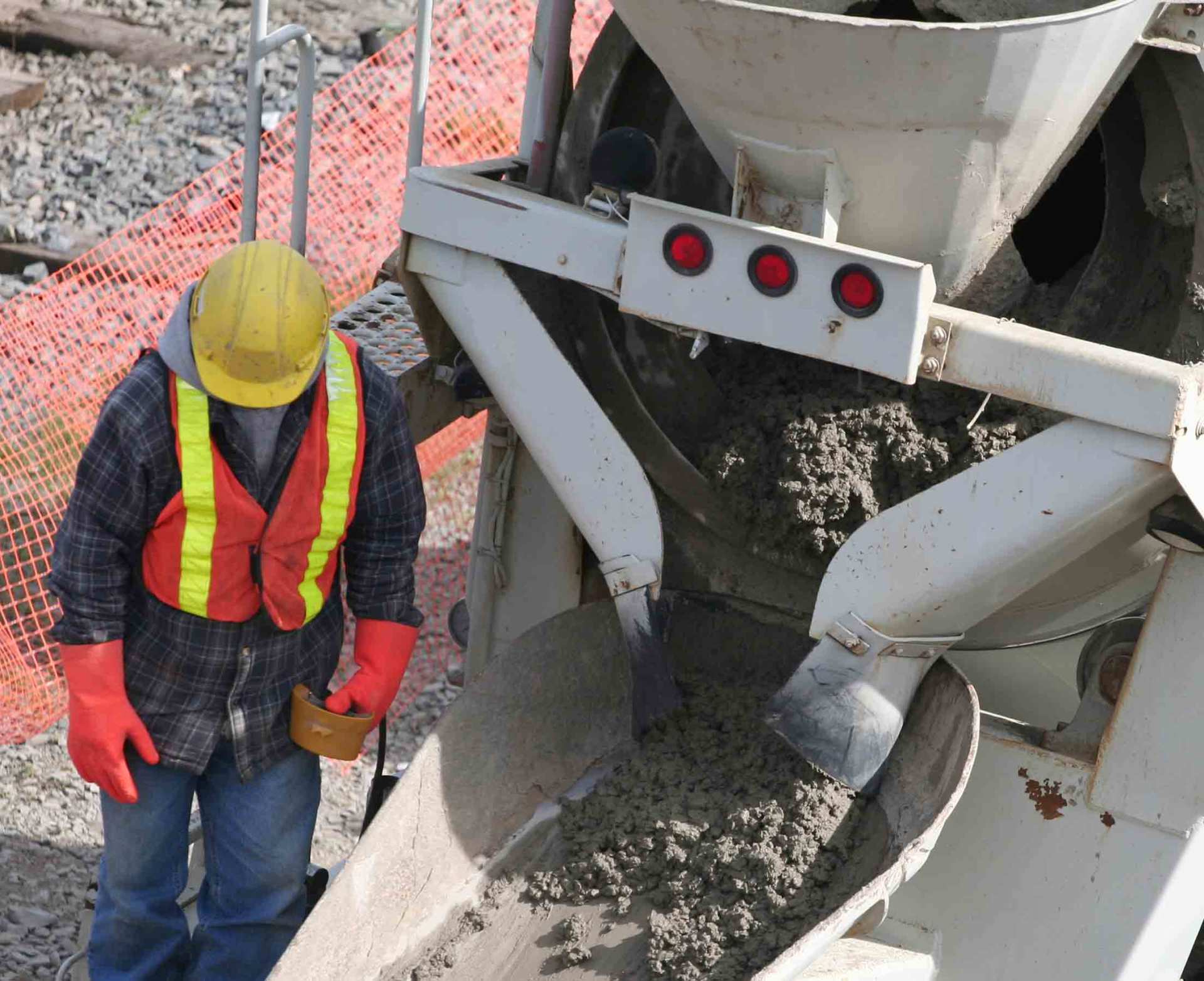 Back of the Concrete Mixer Truck — Greensboro, NC — Central Carolina Concrete, LLC Back of the Concrete Mixer Truck — Greensboro, NC — Central Carolina Concrete, LLC