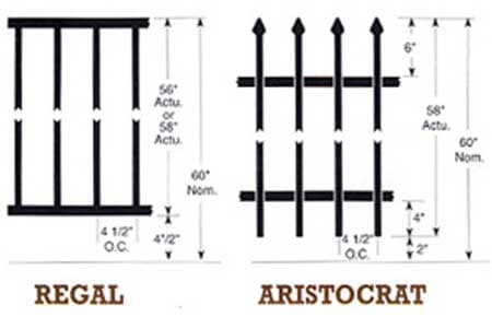 Graphic Of A Iron Fence — Riverside, CA — Elrod Fence Co