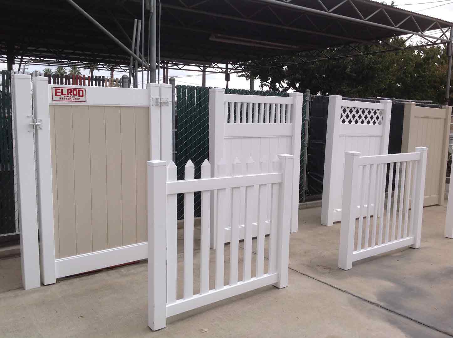 Diiferent Vinyl Fence Style — Riverside, CA — Elrod Fence Co