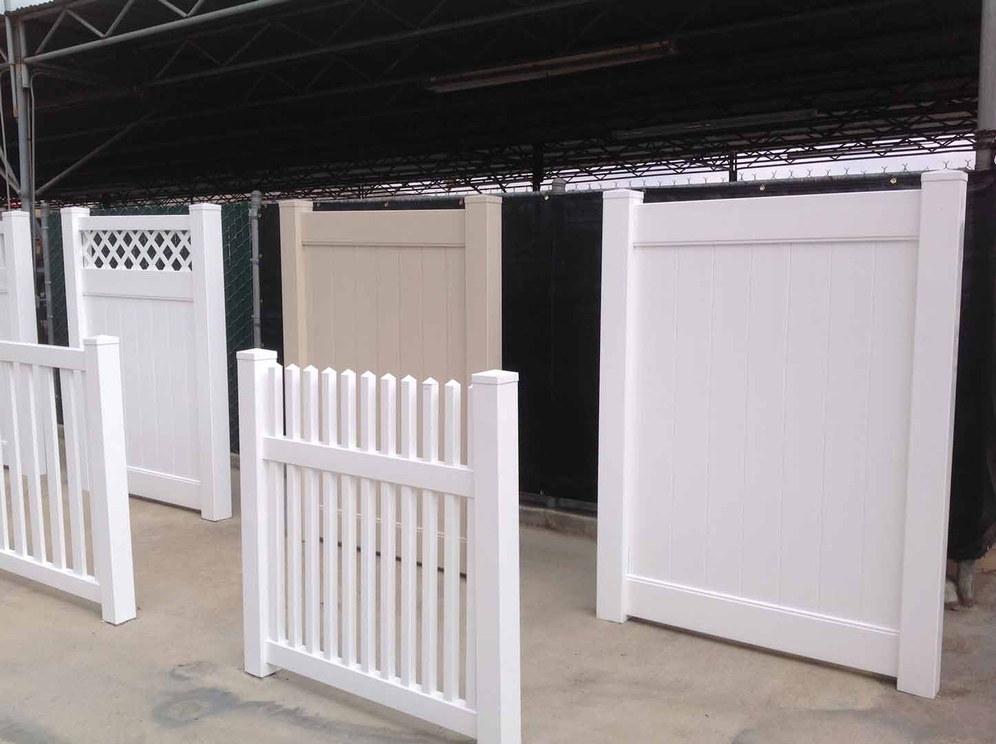 Newly Built Vinyl Fence — Riverside, CA — Elrod Fence Co