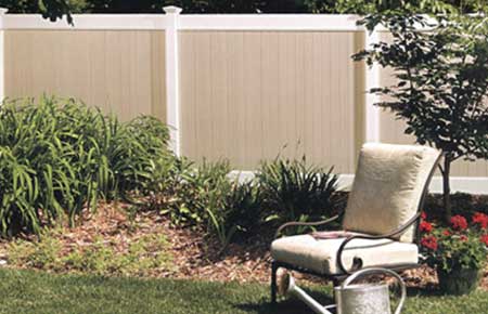 Backyard Vinyl Fence Design — Riverside, CA — Elrod Fence Co