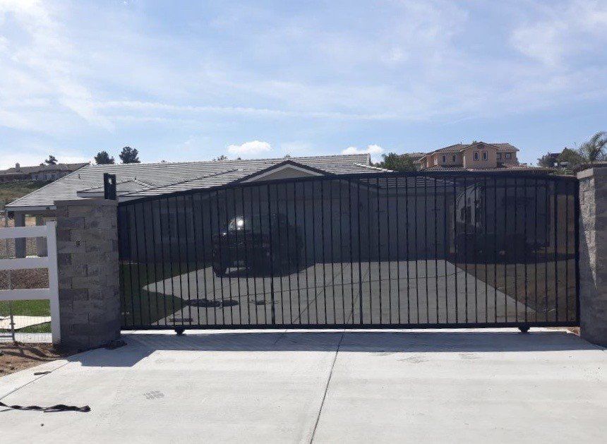 Driveway Gate Fence — Riverside, CA — Elrod Fence Co