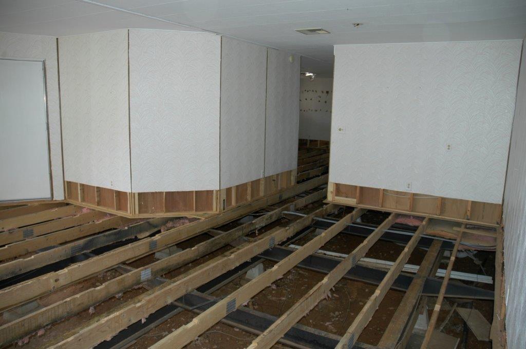 Reconstruction Contractor — Dismantled Floor in Flagstaff, AZ