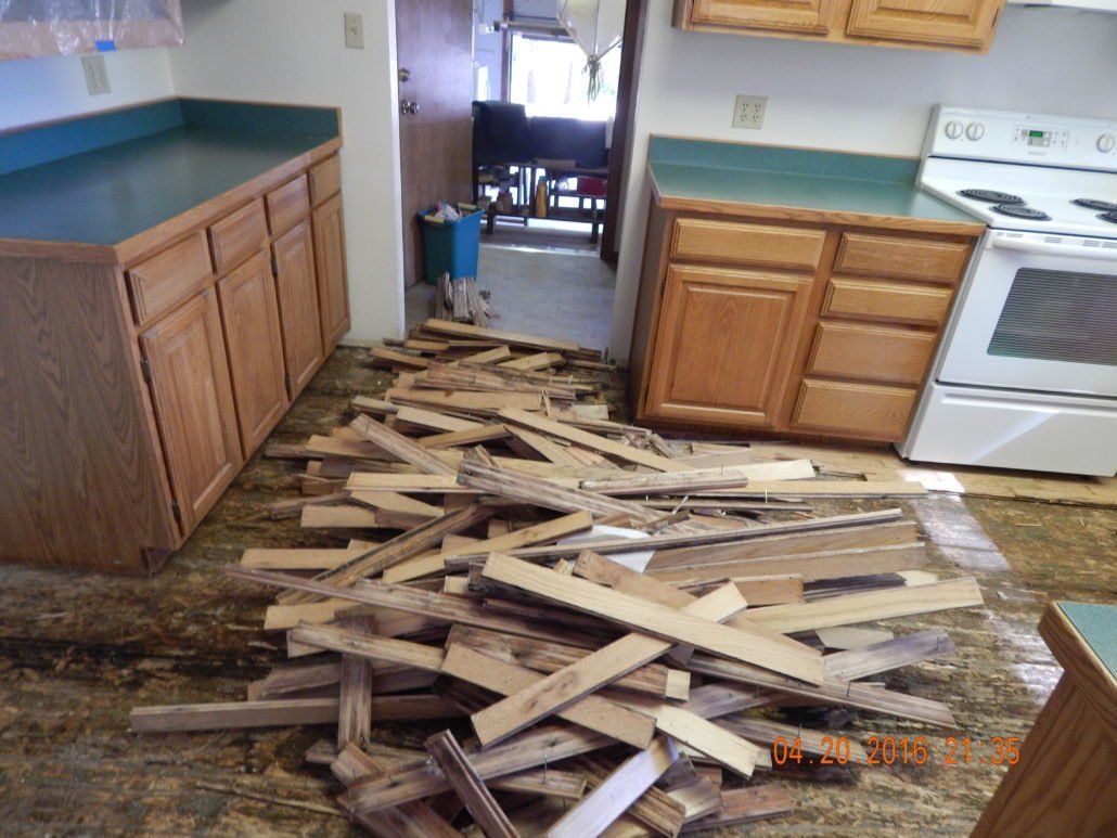 Dismantled Wooden Floor — Flagstaff, AZ — Superior Restoration Services