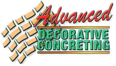 advanced decorative concreting logo advanced decorative concreting logo