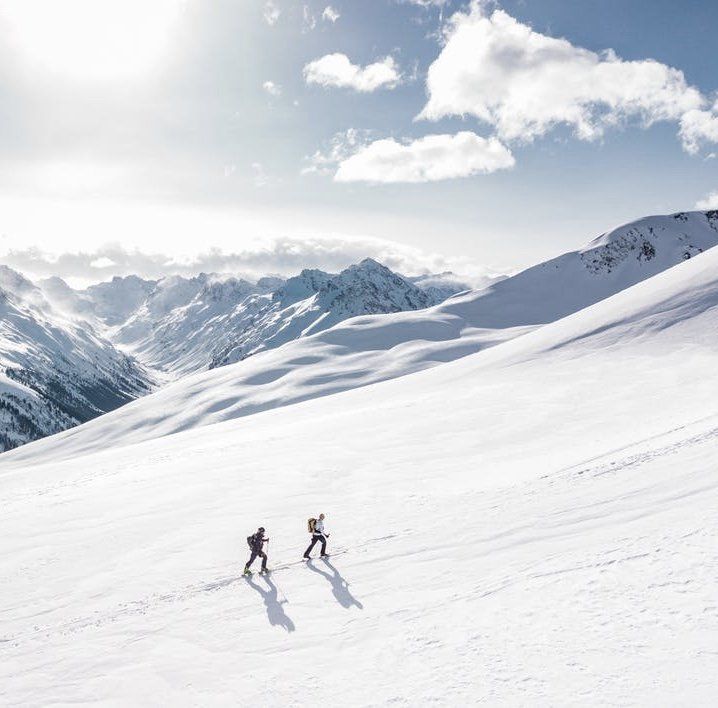 Mountains covered in snow