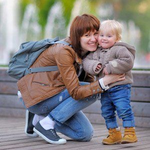 Young mother with her toddler son — Children Center in Rochester, MM