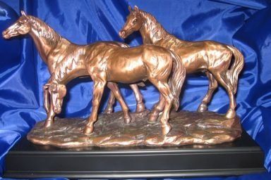 bronze horse figurines