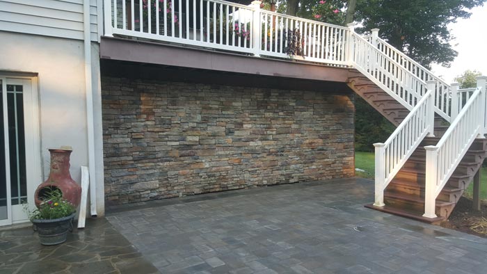 House Wall Stone Work — Red Lion, PA — Garden Creations LLC