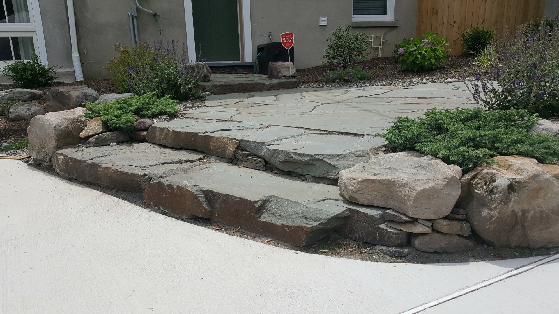 Stone Work at Back of House — Red Lion, PA — Garden Creations LLC