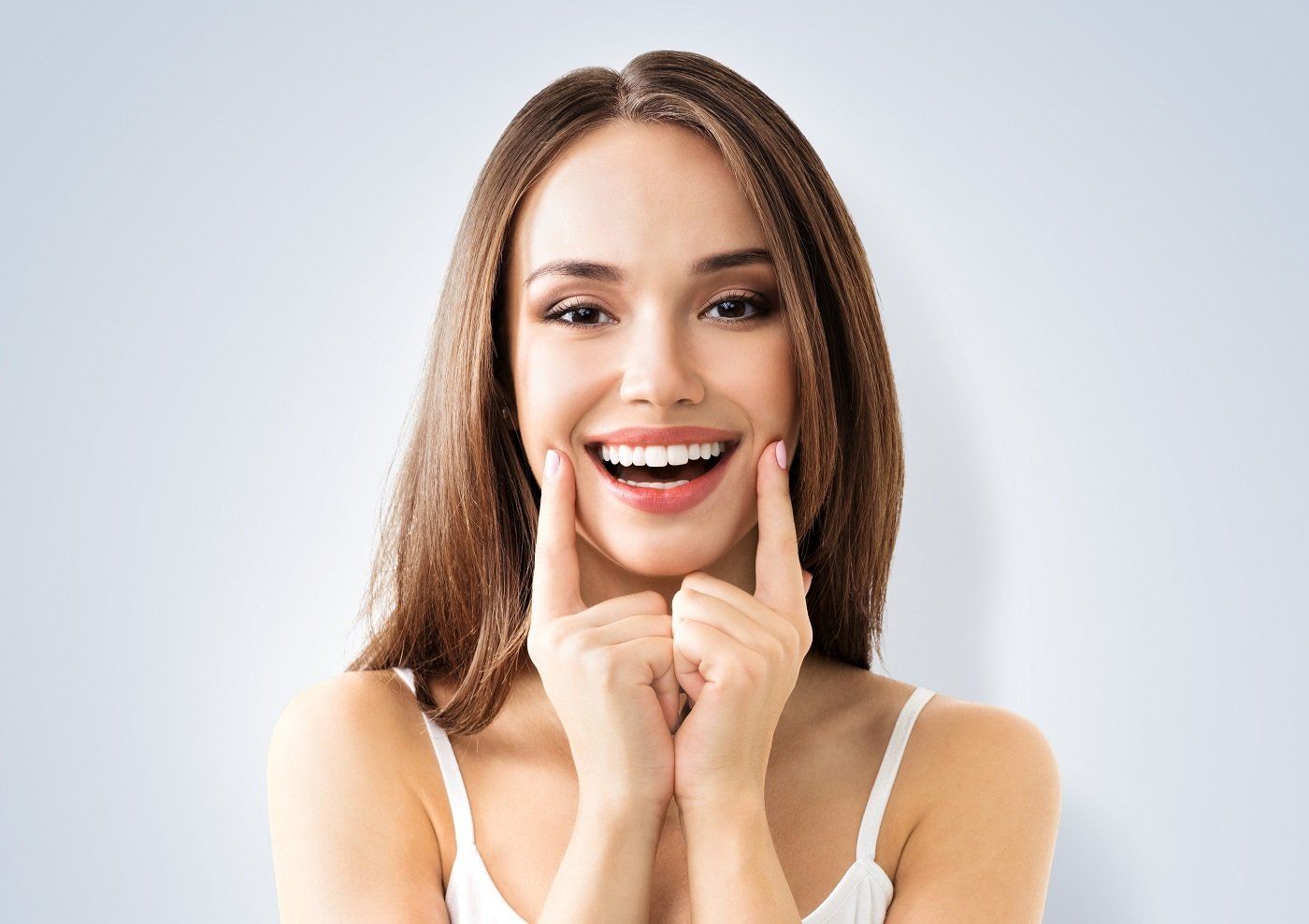 Woman smiling