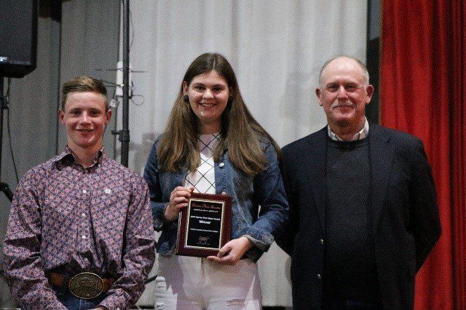 Left to right, Yanco representatives; Cooper Carter, Keely Ryan. Gary Hedger