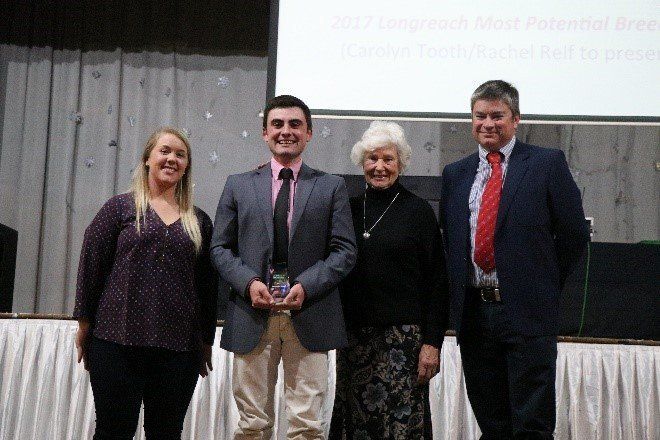Left to Right: Rachel Relf, Dean McGuire (recipient), Carolyn Tooth, Tony Starr.