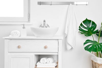 Simple Bathroom Cabinet With Various Supplies — Jefferson, GA — Keith Porter Specialties Simple Bathroom Cabinet With Various Supplies — Jefferson, GA — Keith Porter Specialties