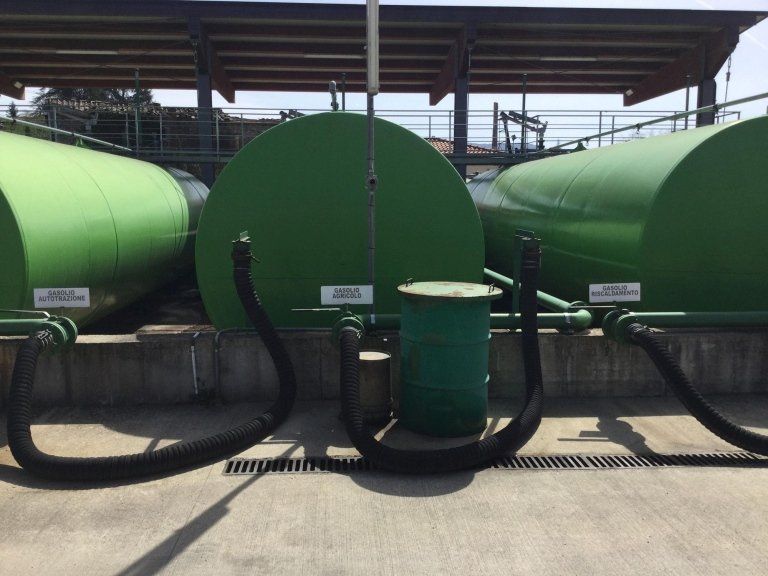 impianto distribuzione gasolio in casentino