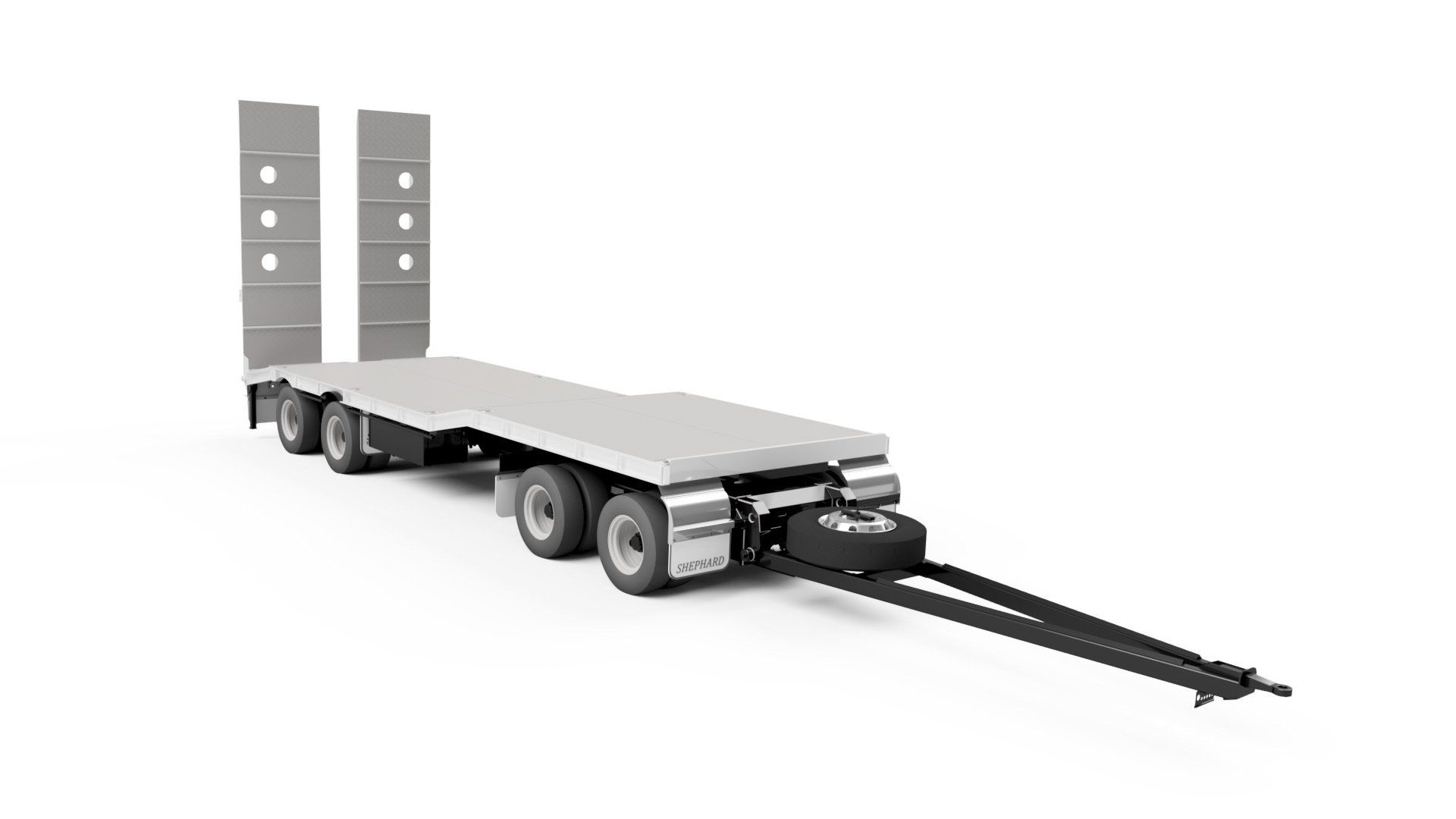 4 Axle Dog Machinery Trailer