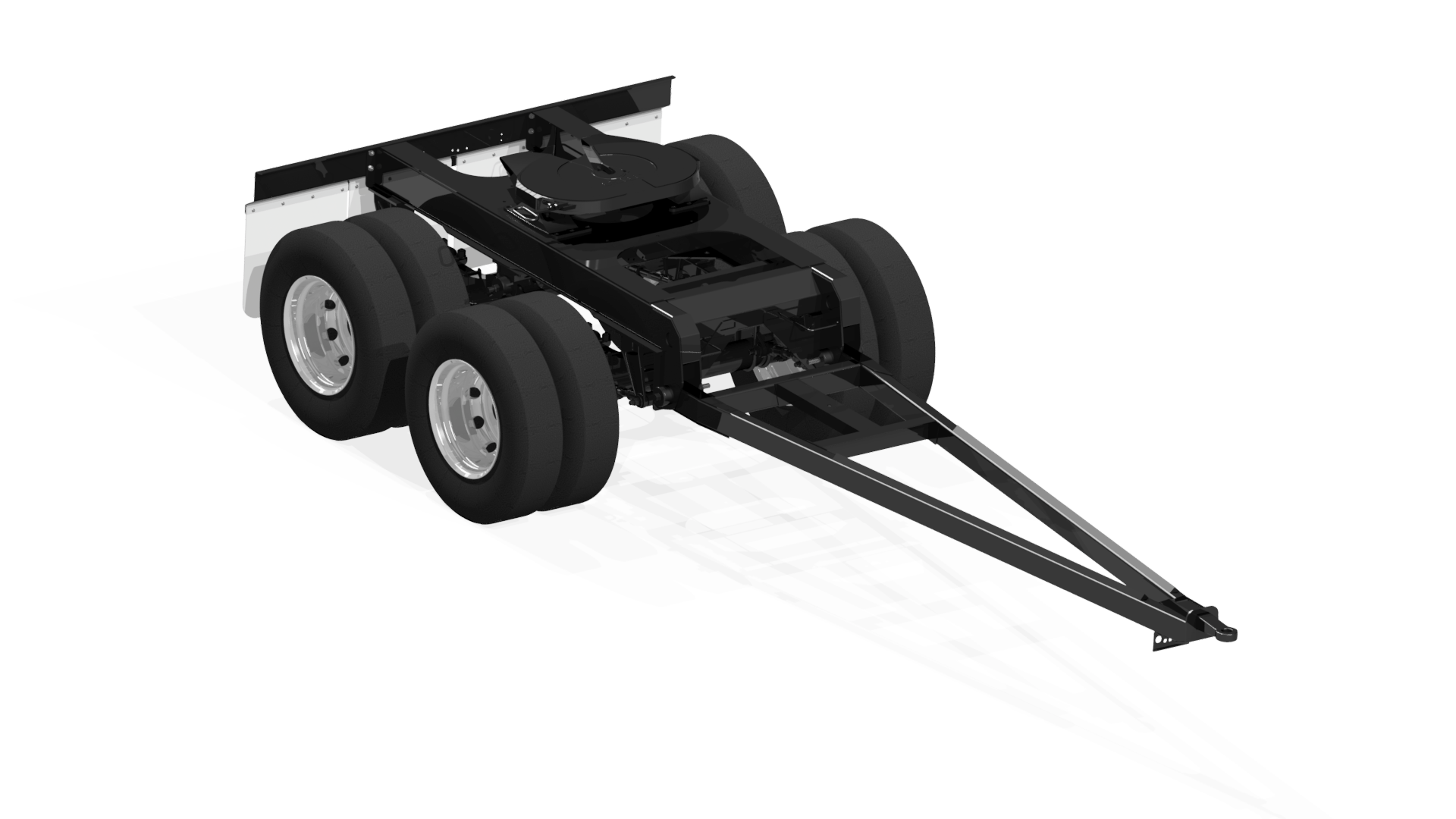 TANDEM AXLE DOLLY-BOGIE WITH DRAWBAR 2