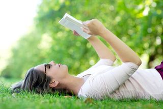 Girl Reading Books — A Child's Dream Girl Reading Books — A Child's Dream