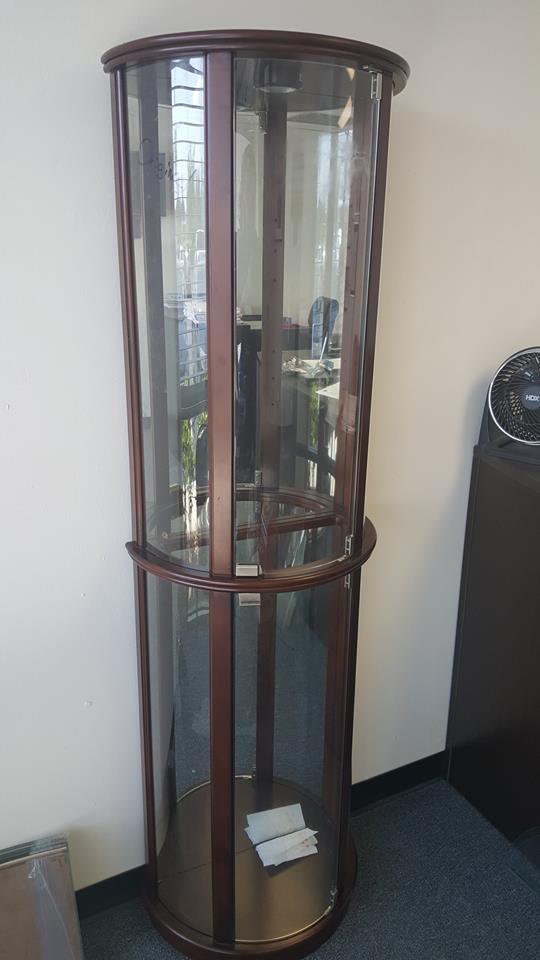 Curved Glass Cabinet