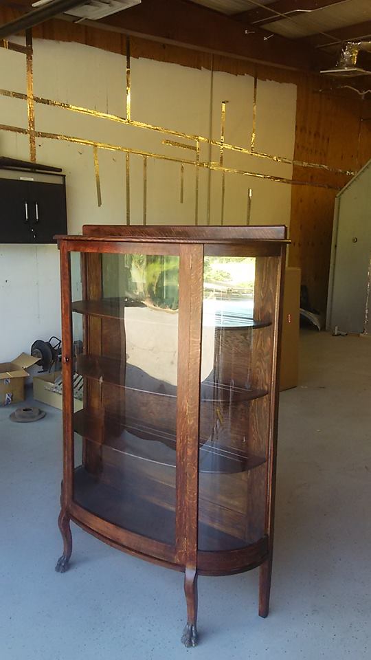 Curved Glass Cabinet