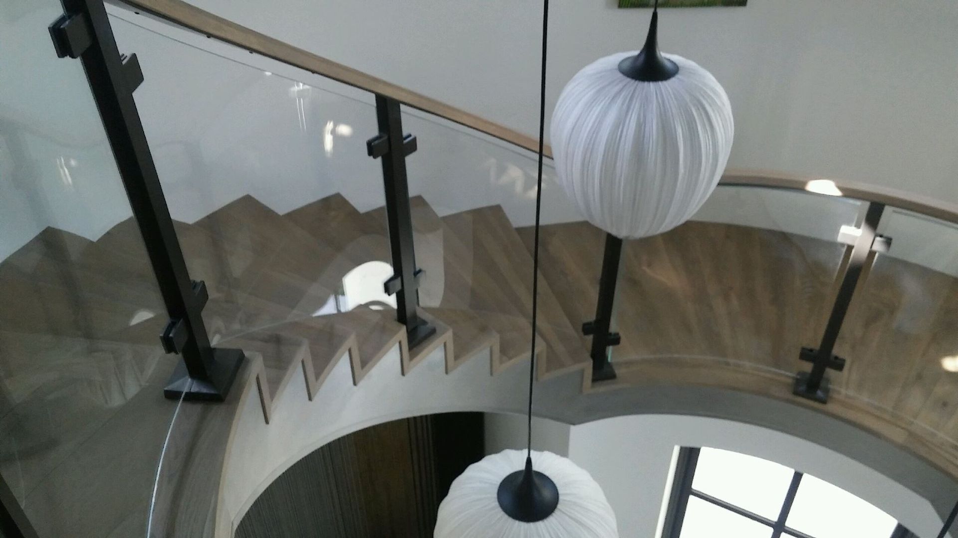 Curved Glass Stairwell