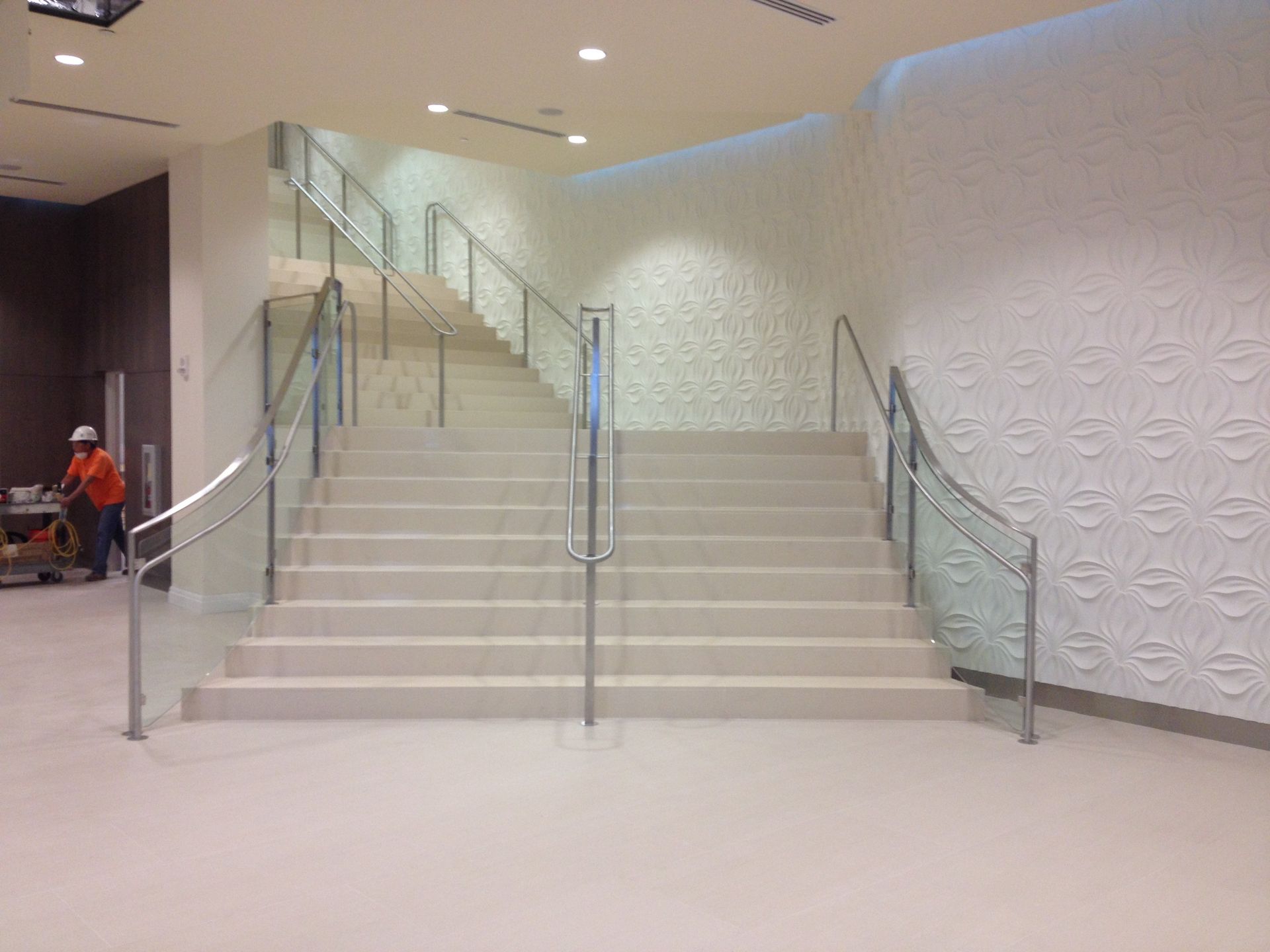 Curved Glass Stairwell