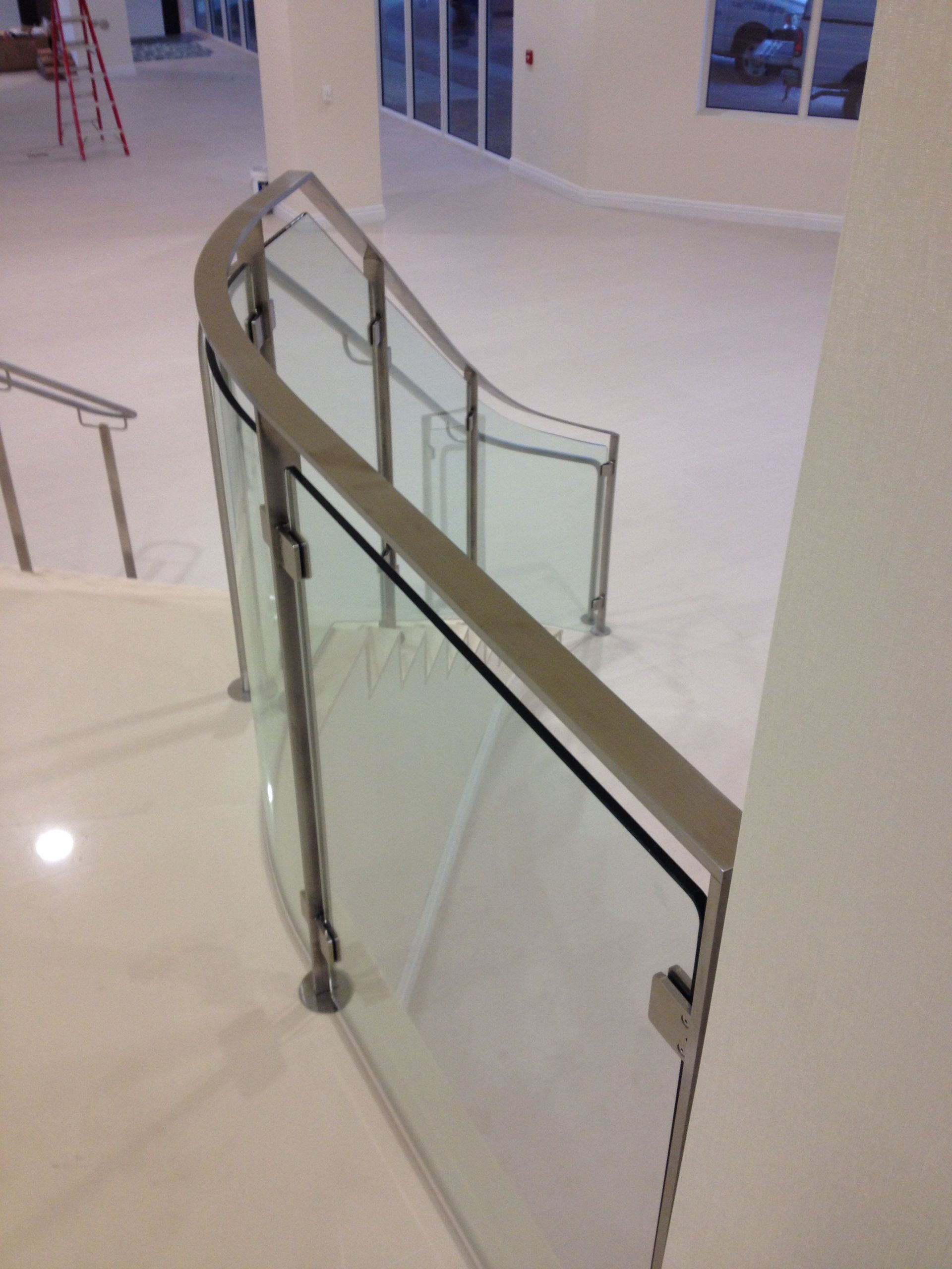 Curved Glass Stairwell