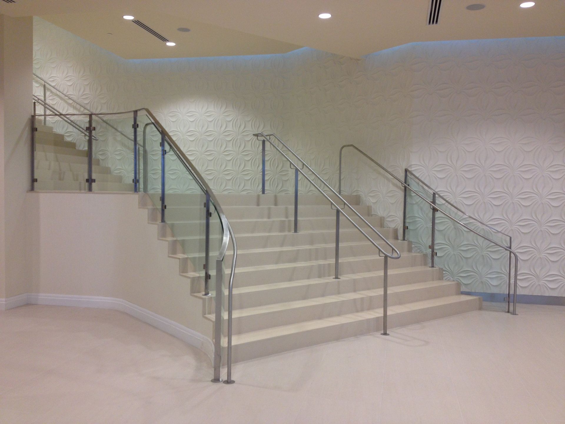 Curved Glass Stairwell