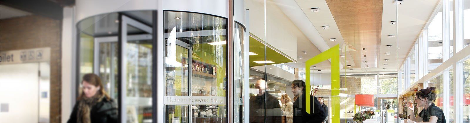 Curved Glass - Revolving Doors