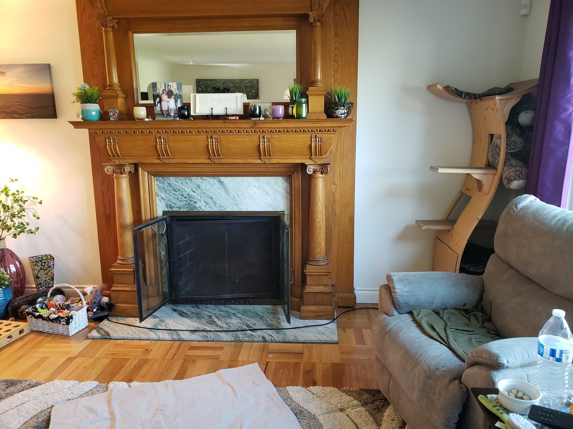 Before Fireplace — Everett, WA — CBMM LLC