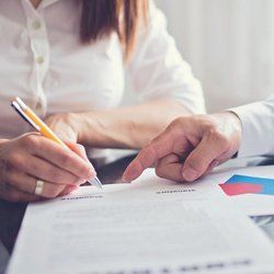 signing a document