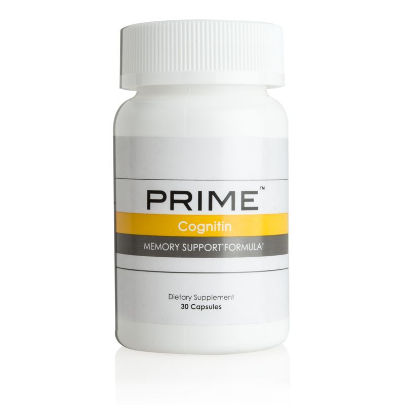 A white bottle of prime cognitive memory support formula