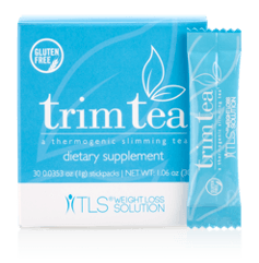 A box of trim tea that is gluten free
