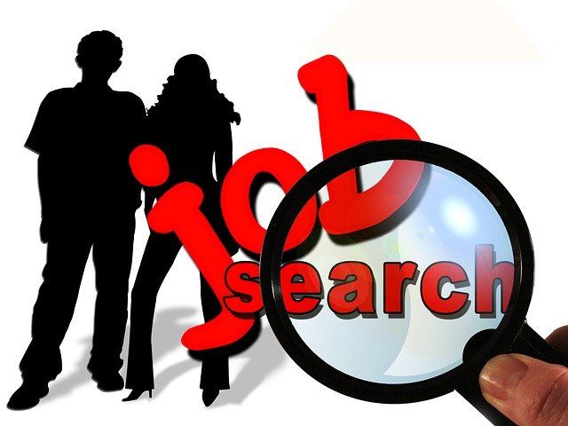 A magnifying glass with the word search on it