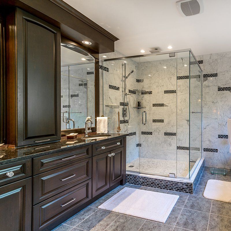 Cabinets — Remodeled Bathroom in Nicholasville, KY
