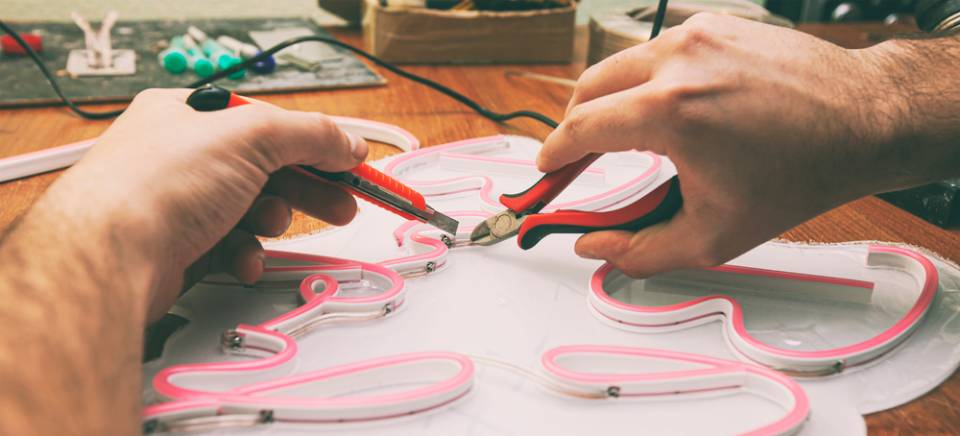 realizzazione neon
