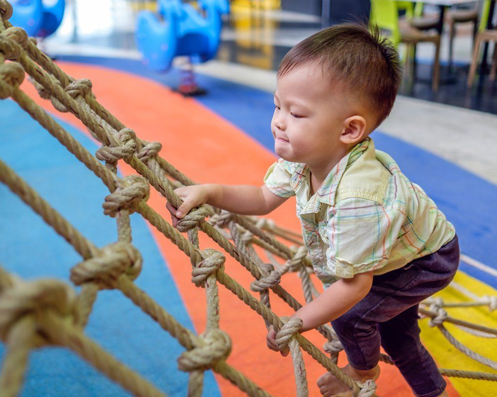Kids' Gym — Child Climbing Indoor Jungle Gym in South Zanesville, OH
