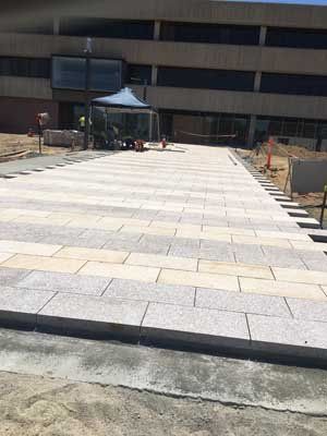 custom stone tile walkway