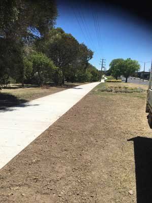 concrete pathway