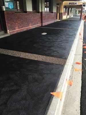 black walkway