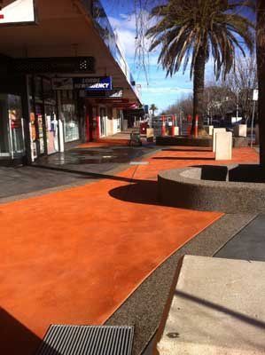 orange walkway
