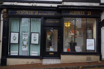 Sophie B salon seen from outside