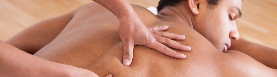 A man having a back massage