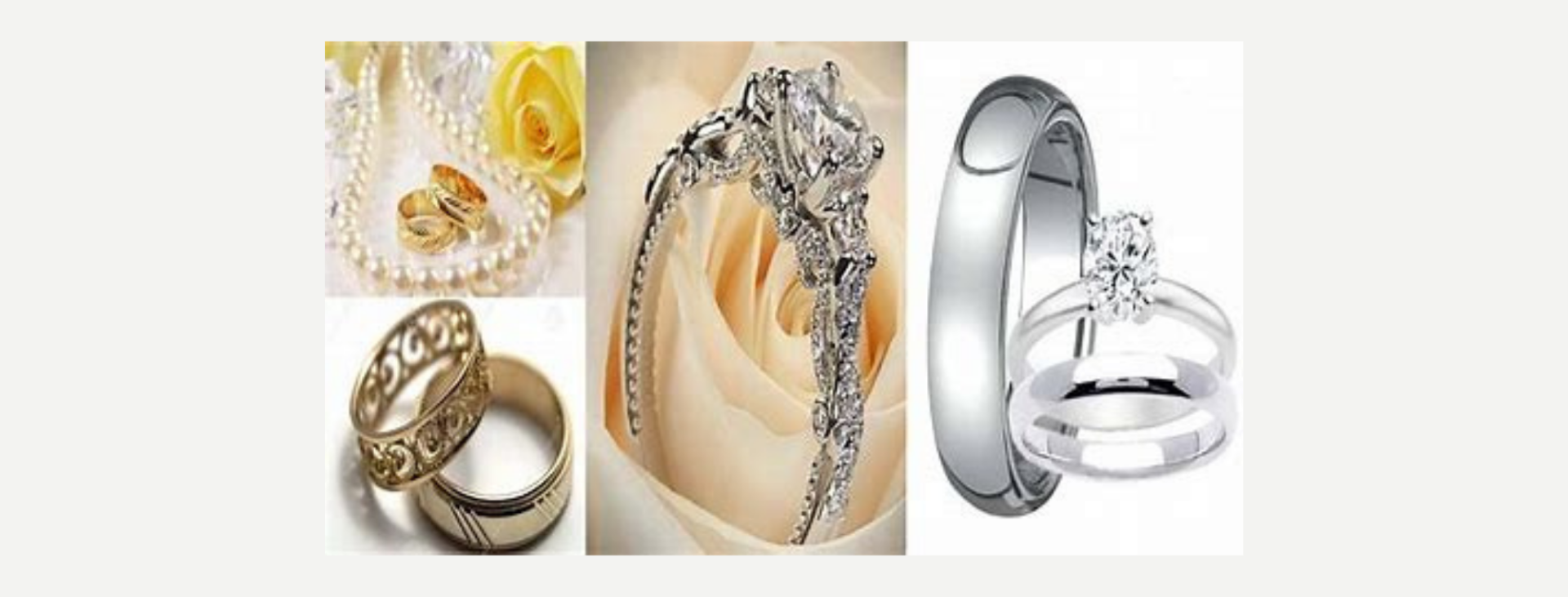 collection of wedding bands