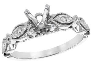 Diamond Rings — Gold Diamond Semi Mount in Warren, OH