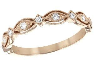 Diamond Rings — 14k White Gold Band in Warren, OH
